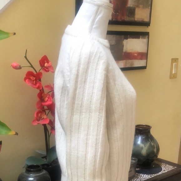 Christopher Hayes Vintage Women’s Beige Chunky Cable Knit Wool Sweater Size XL - Picture 6 of 12